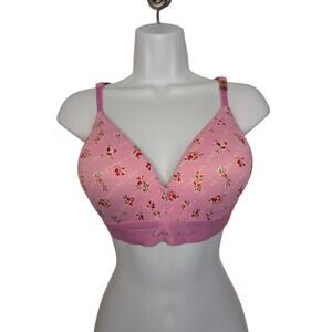 PINK Victoria's Secret, Wear Everywhere Wireless Lightly Lined Floral Bra, 38C